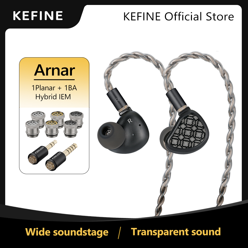 Planar Magnetic Iem Earphones - KEFINE Arnar 14.5mm Planar Magnetic &
