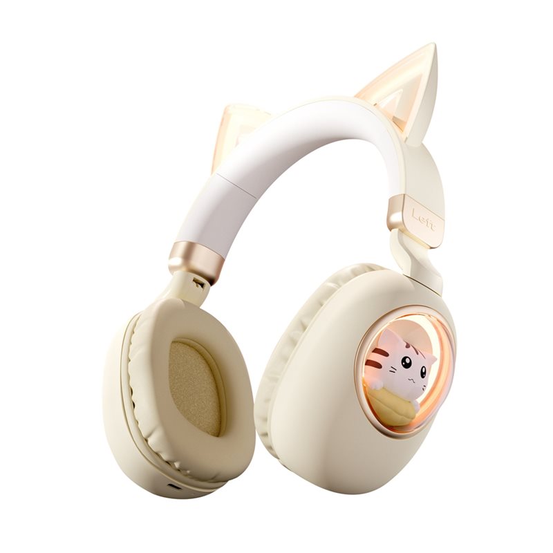 Cat Ear Bluetooth Headset Led - Headset Nirkabel Bluetooth 5.3 yang Dapat