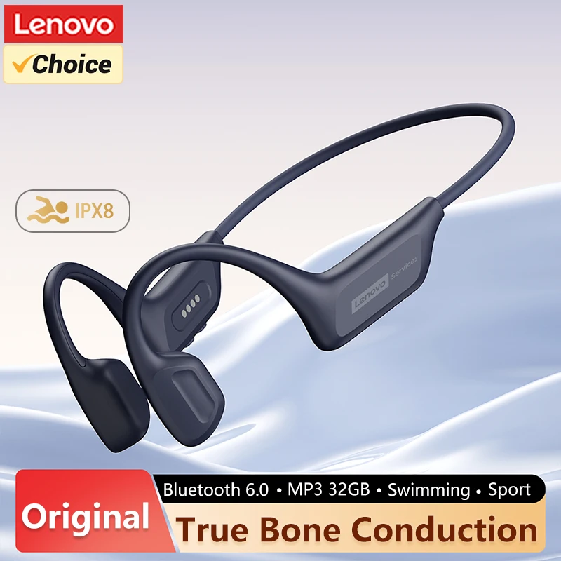 Type C Wired Earphones With Mic - Lenovo S106, Earphone Konduksi Tulang Tahan