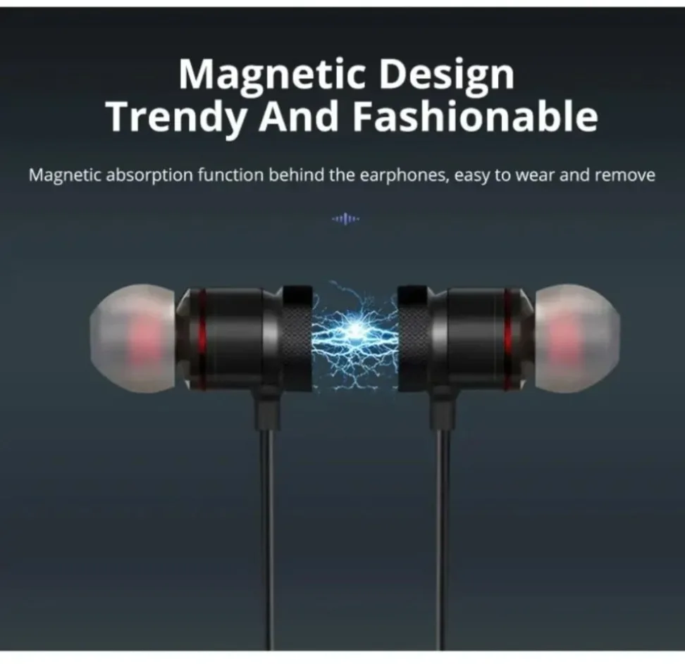 Earphone Bluetooth dengan Kont - Magnetic Neckband Sports Earphones ulasan dan harga
