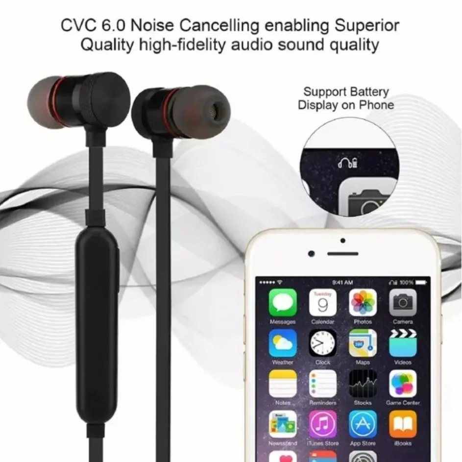 Earphone Bluetooth dengan Kont - Magnetic Neckband Sports Earphones ulasan dan harga
