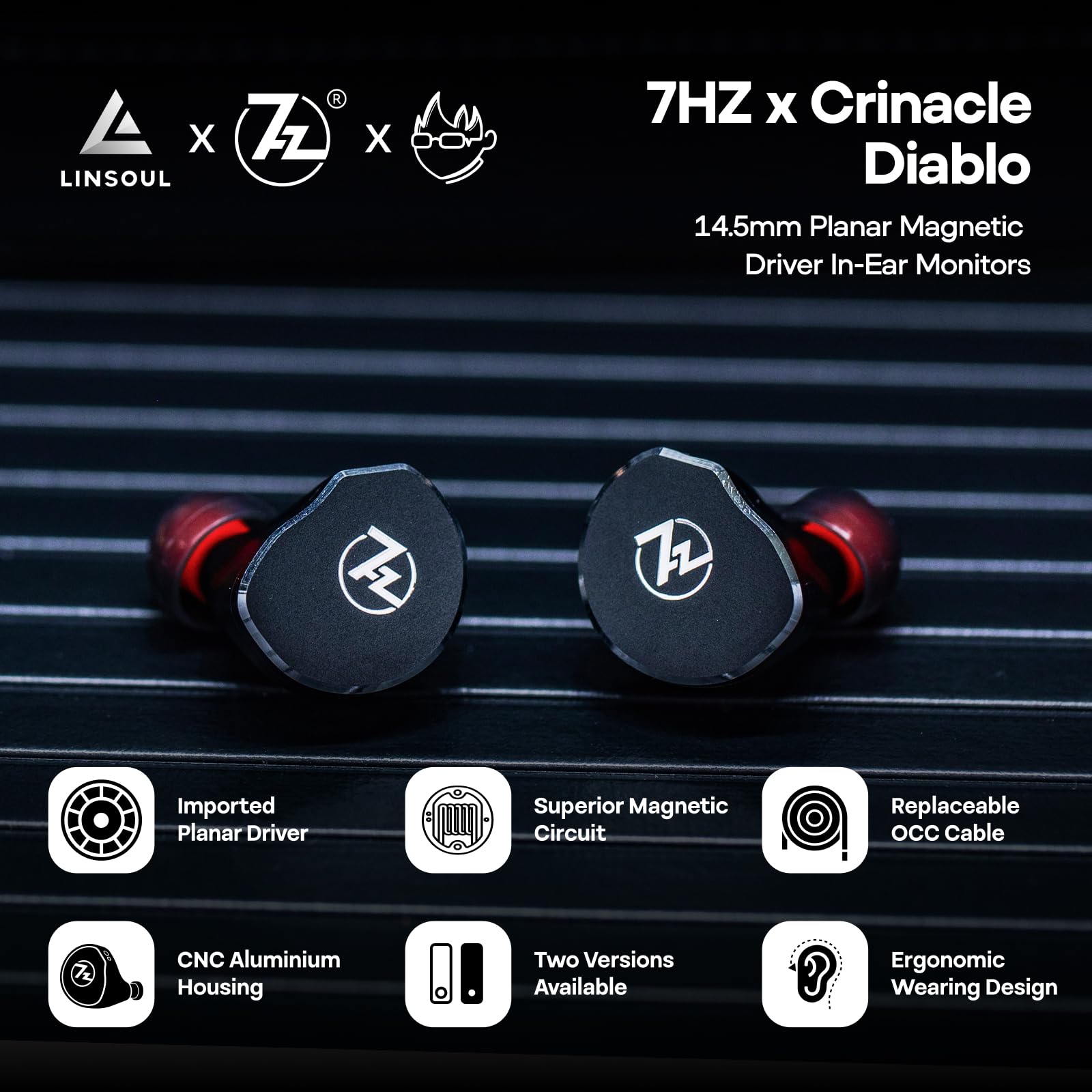 7Hz x Crinacle Diablo Divine I - Planar Magnetic Iem Earphones ulasan dan harga