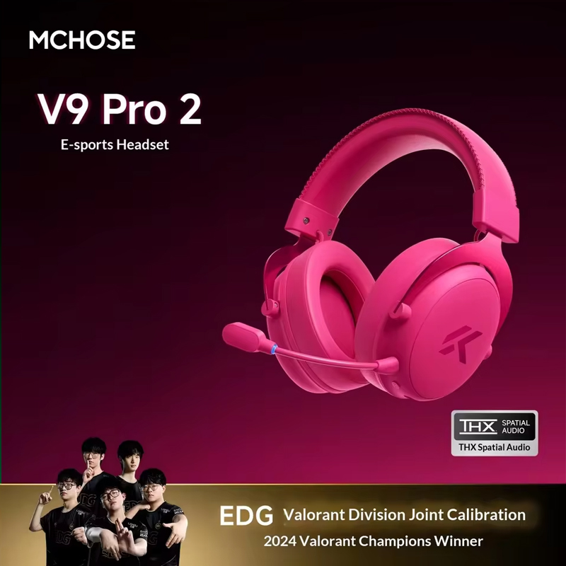 MCHOSE V9 Pro 2, Headset Gamin - Anc Wireless Over Ear Headphones ulasan dan harga